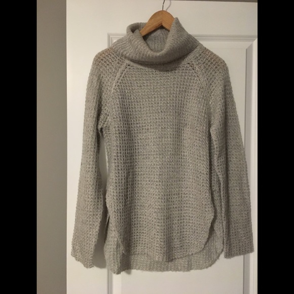 Light grey turtleneck sweater. - Picture 1 of 4